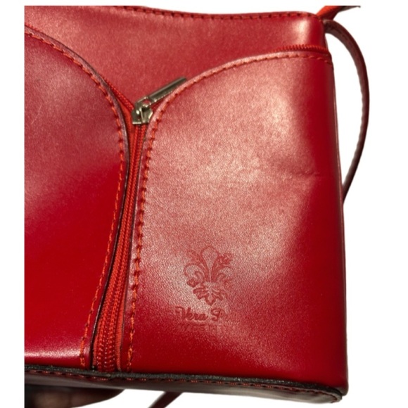 Vera Pelle Italian Leather Crossbody Shoulder Bag - Picture 4 of 6